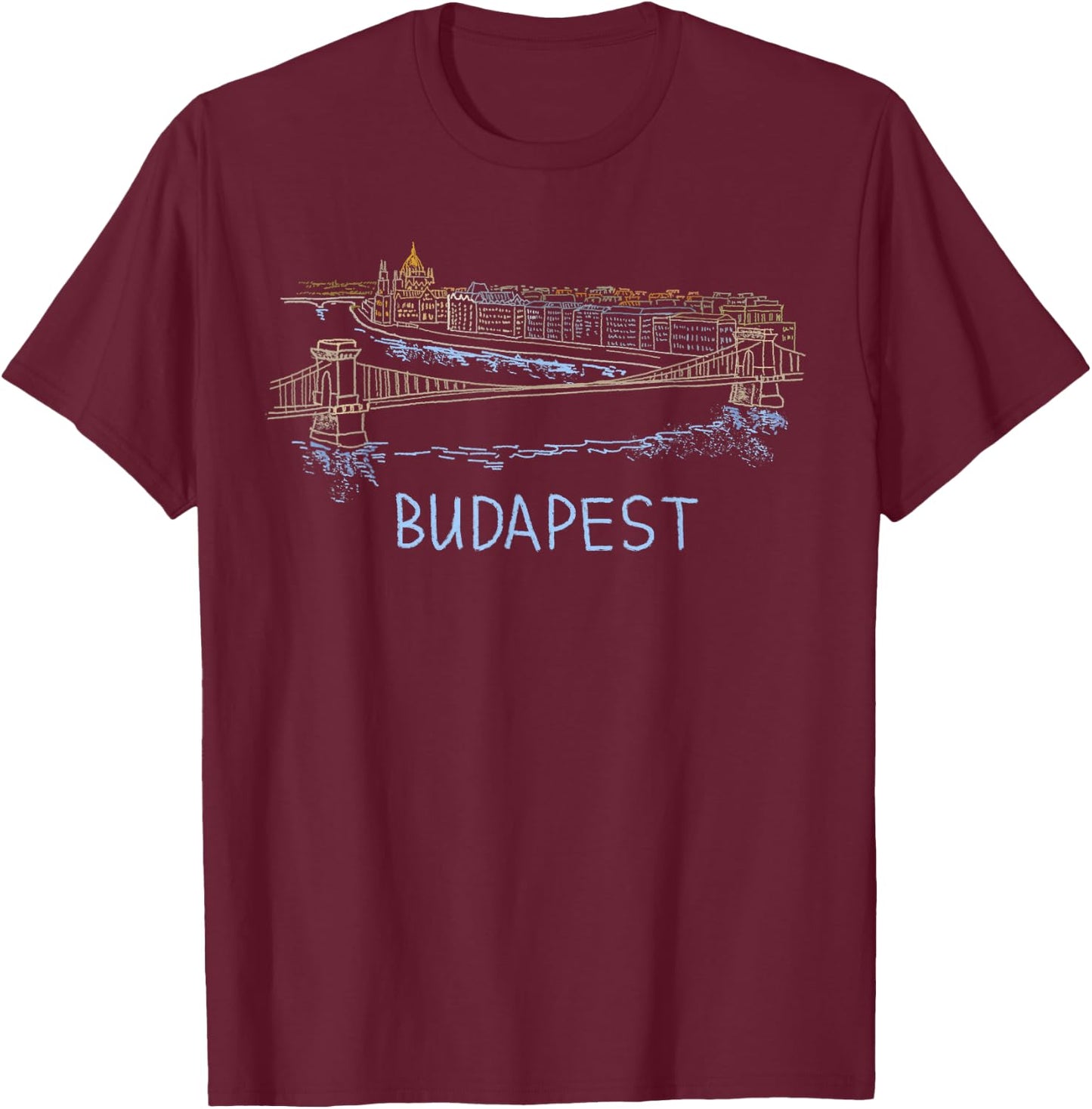 Budapest city Shirt T Shirt T-Shirt - T-Shirt | Maroon