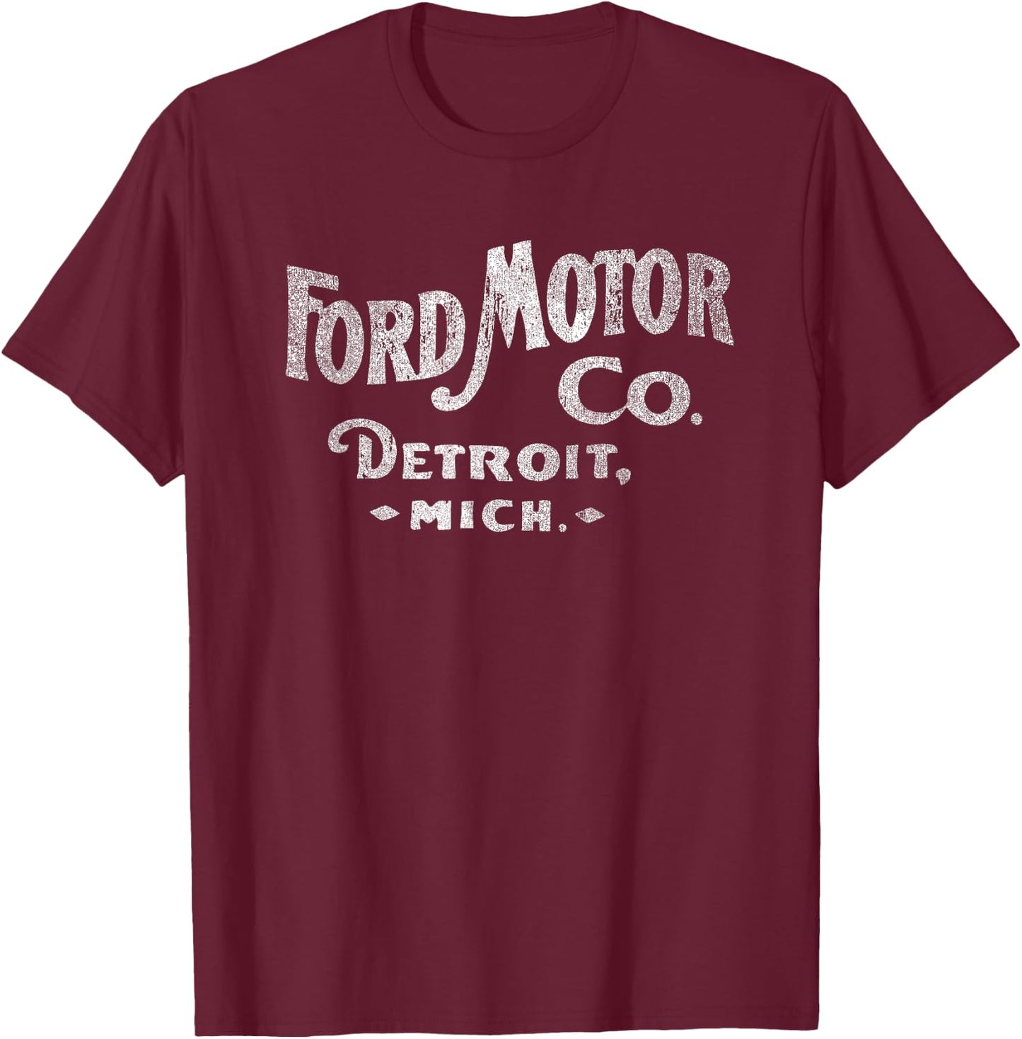 Ford Motor Co. Detroit Michigan Small T-Shirt - T-Shirt | Maroon