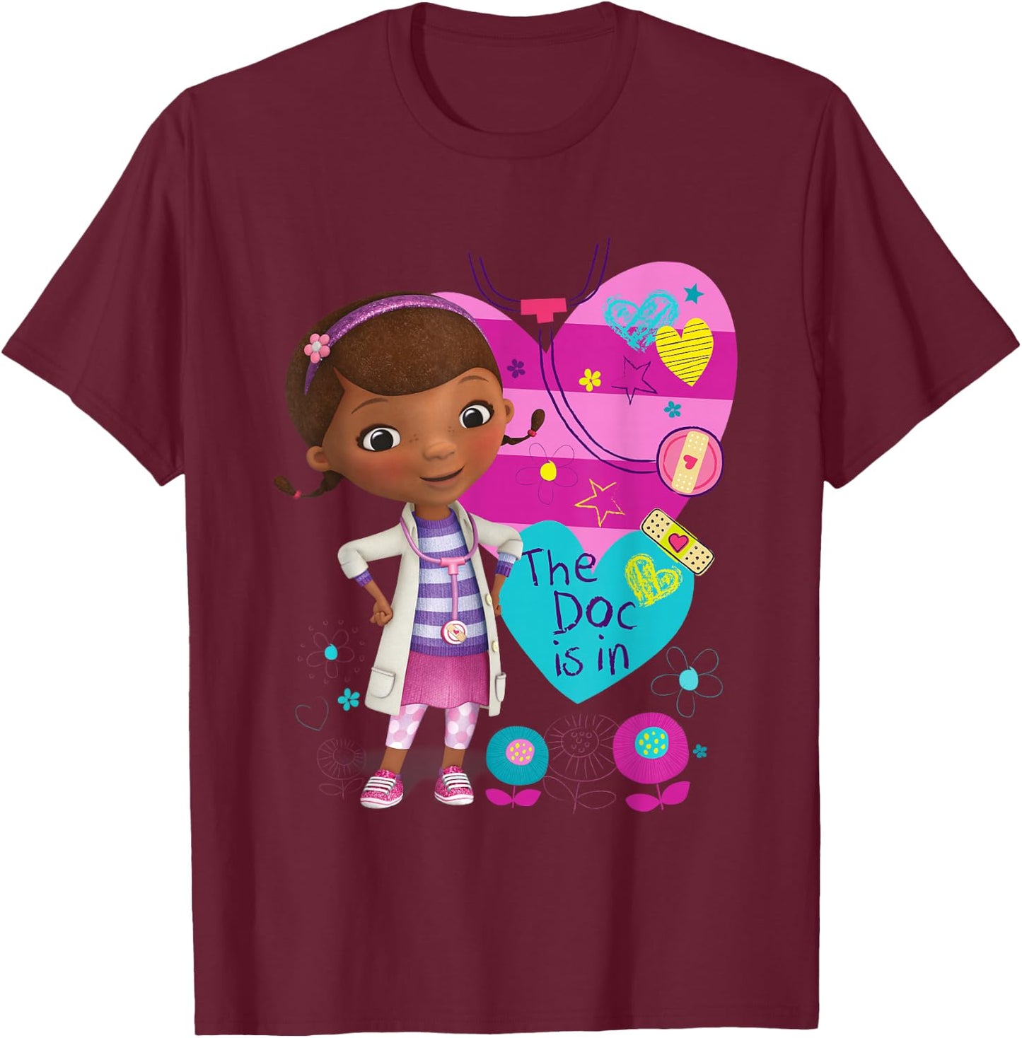 Disney - Doc McStuffins the doc is in T-Shirt - T-Shirt | Maroon