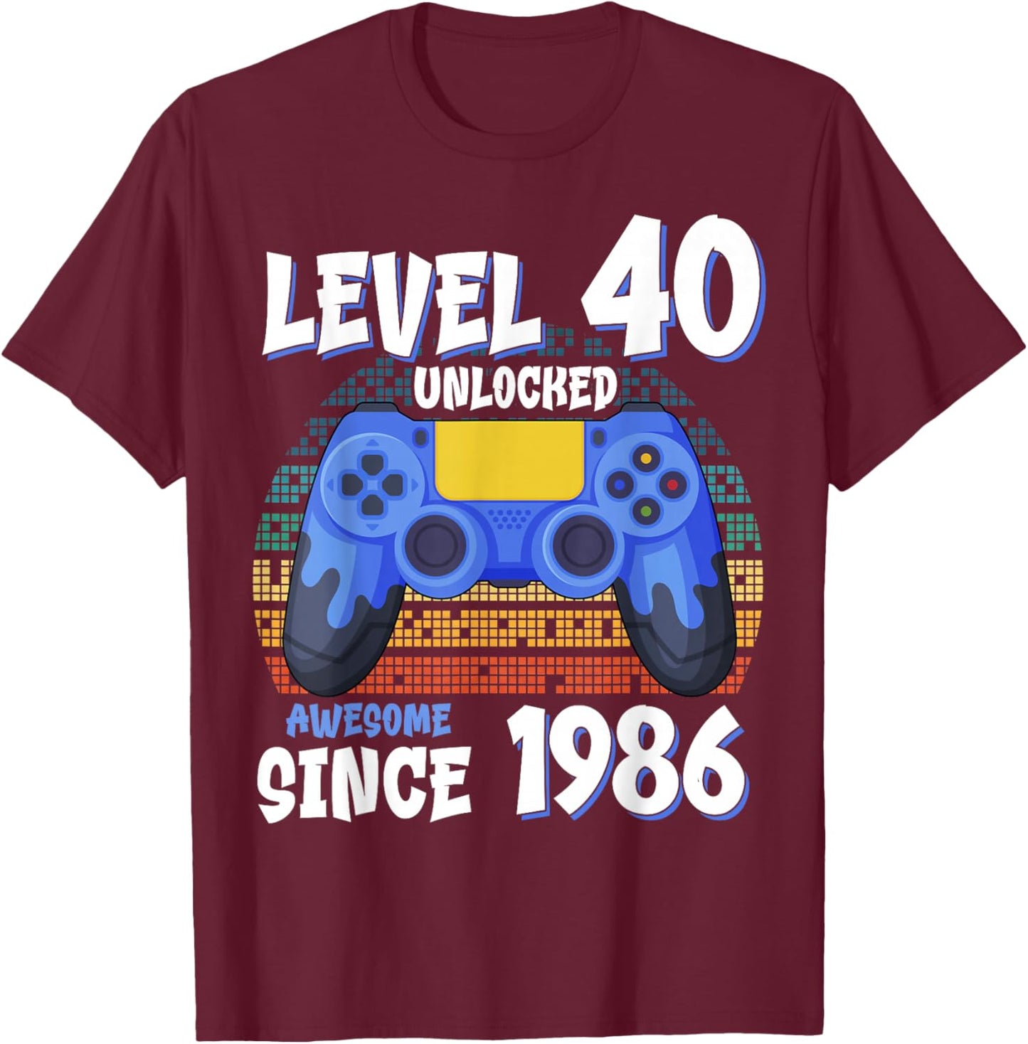 40 Years Old Bday Decorations Son Boy 1986 40th Birthday T-Shirt - T-Shirt | Maroon