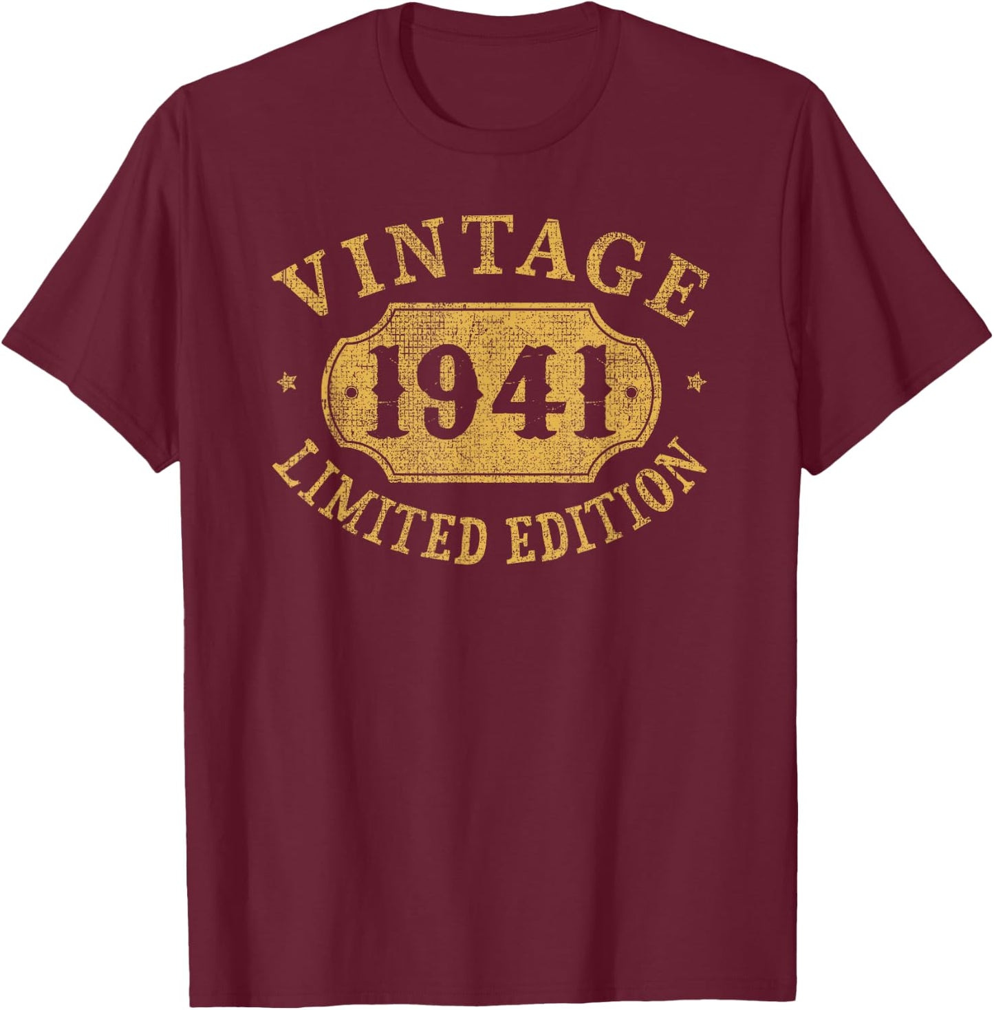 84th Birthday Women 84 Year Old Men Funny 1941 84 Year Old T-Shirt - T-Shirt | Maroon
