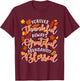 Forever Thankful Always Grateful Abundantly Blessed T-Shirt - T-Shirt | Maroon