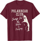 Polar Bear Club Freezing Water Vintage Distressed T shirt T-Shirt - T-Shirt | Maroon