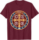 Spiritual Religious Christian Catholic St Benedict T-Shirt - T-Shirt | Maroon
