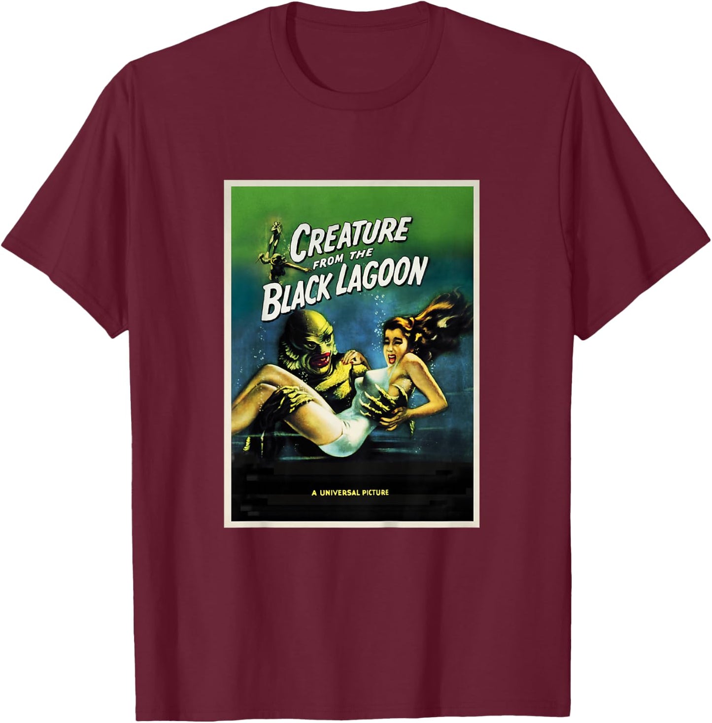 Kids Creature from the Black Lagoon Poster Art T-Shirt - T-Shirt | Maroon