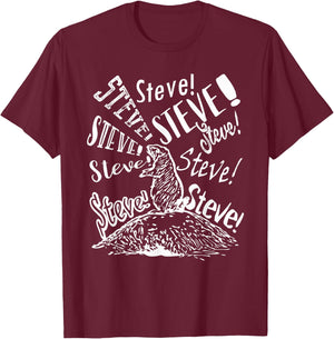Viral Prairie Dog Calling Steve Allen Funny Men Women Girls Kids T-Shirt - T-Shirt | Maroon