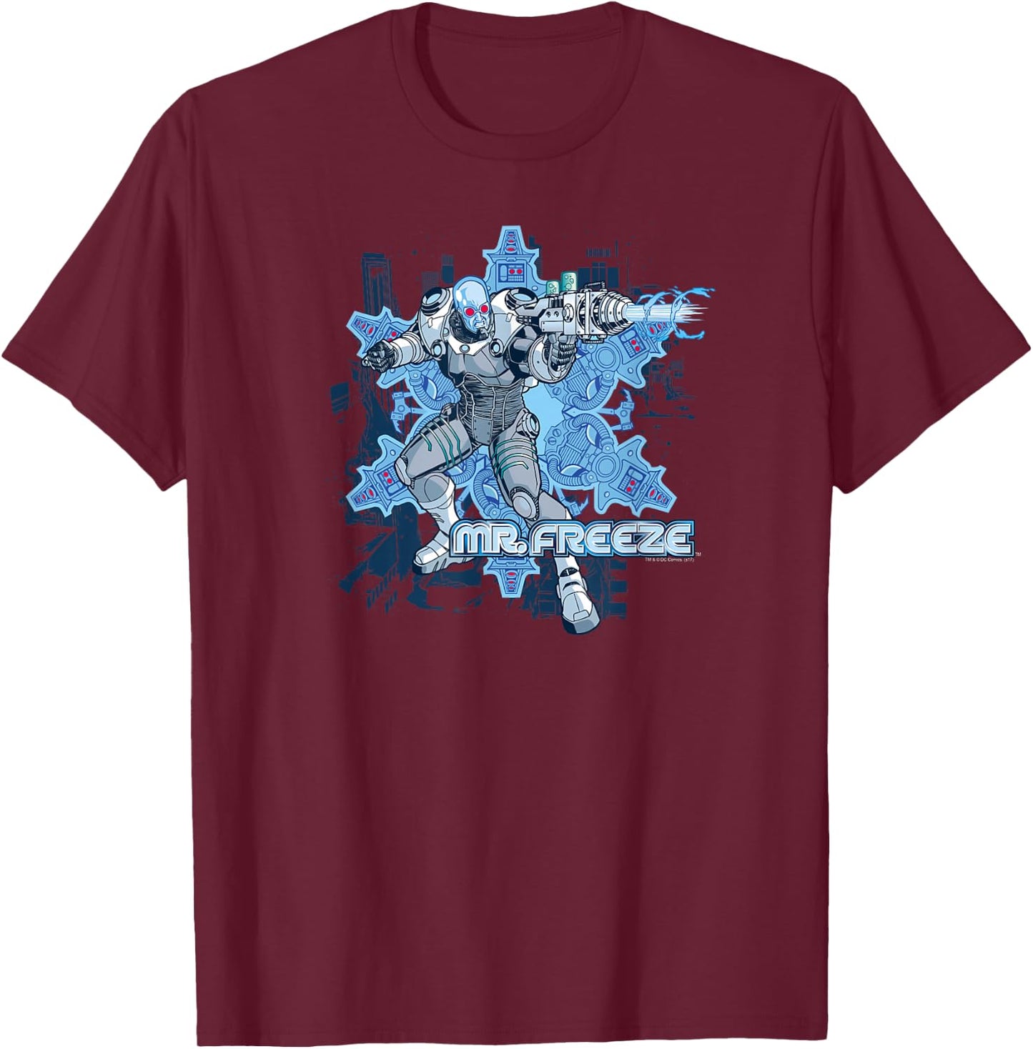 Batman Mr. Freeze T-Shirt - T-Shirt | Maroon