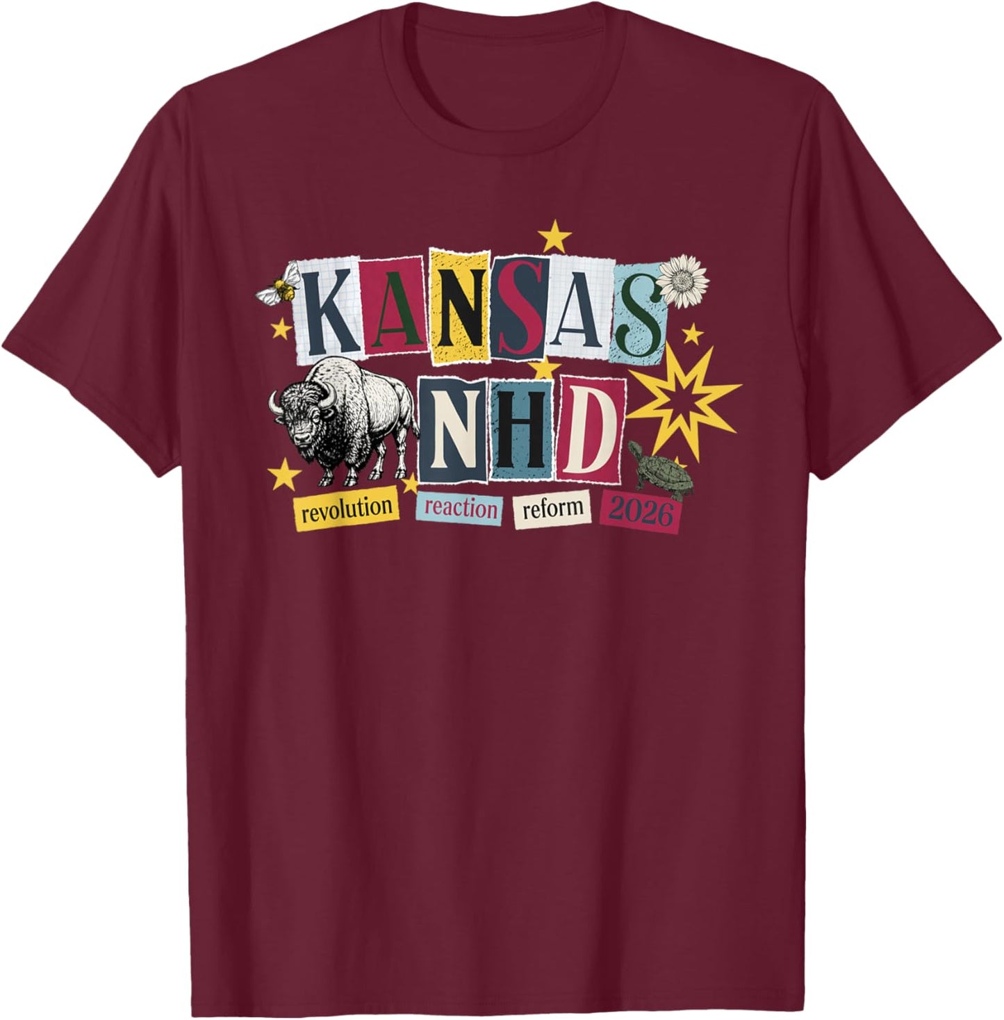 National History Day Kansas 2026 T-Shirt - T-Shirt | Maroon