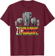Big Five Zimbabwe Pride Wildlife T-Shirt - T-Shirt | Maroon