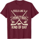 Feels Like A Penalty Box Kind Of Day funny - Black, Small, - Modern Football Humor for Football Fans, All Ages T-Shirt - T-Shirt | Maroon