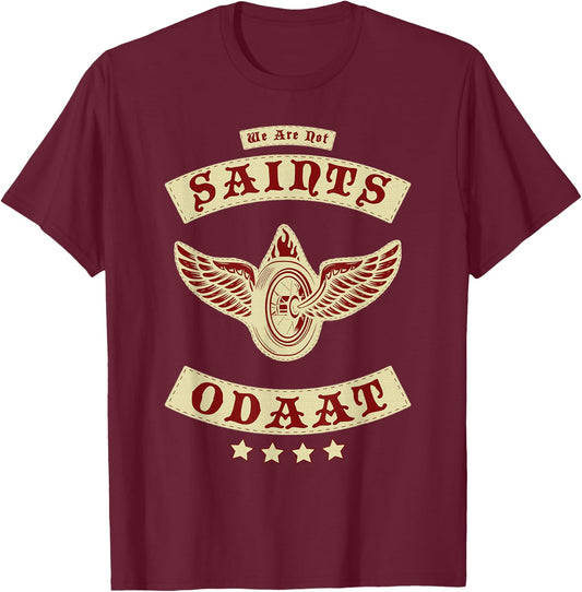 Sober Biker AA NA Patch Motorcycle MC Ride For Recovery T-Shirt - T-Shirt | Maroon