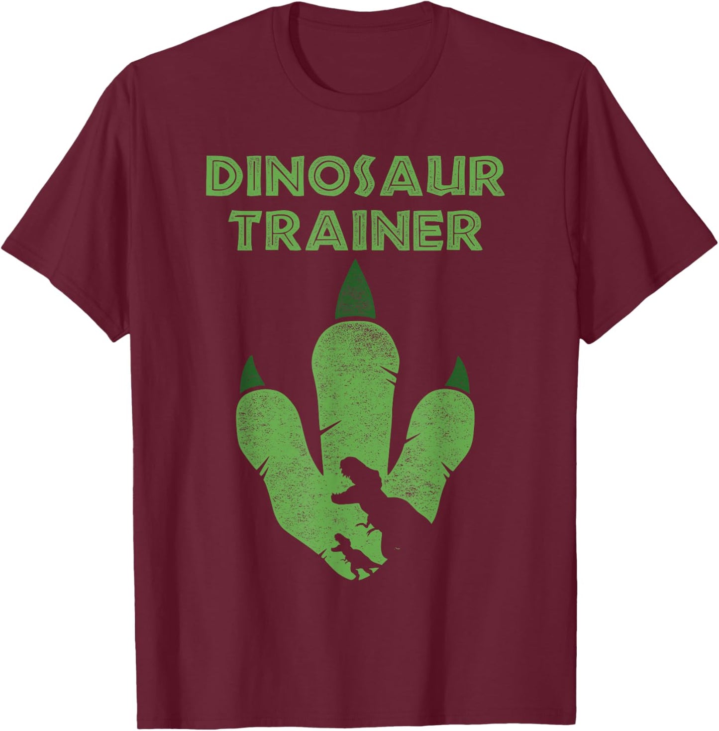 Dinosaur Trainer Funny Dinosaur T-Shirt - T-Shirt | Maroon