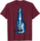 Electric Guitar (Cool Men's electric guitar shirt) T-Shirt - T-Shirt | Maroon