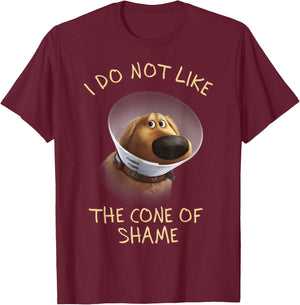 Disney Pixar Up Dug Cone Of Shame T-Shirt - T-Shirt | Maroon