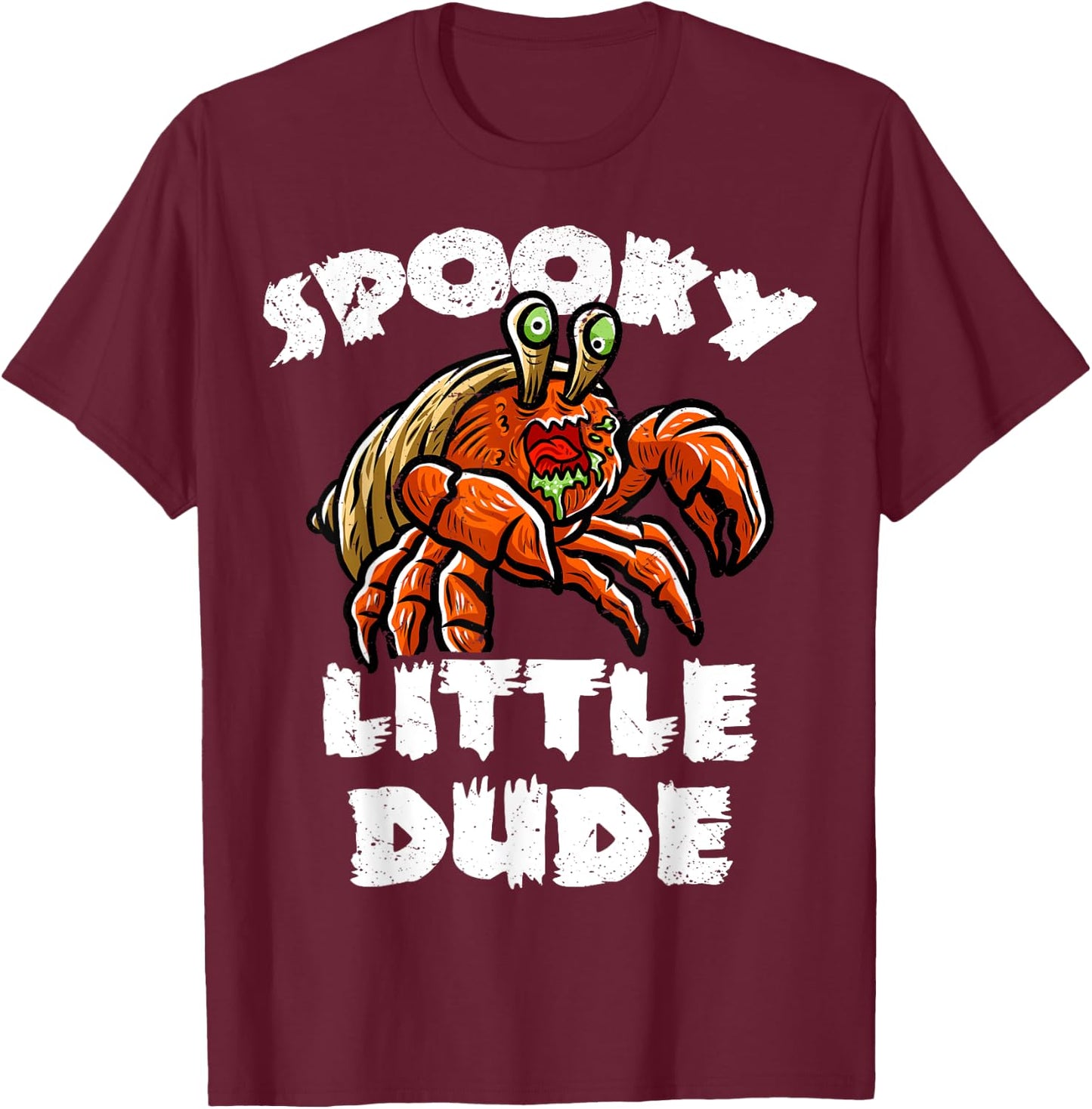 Hermit Crab Boo Zombie Trick Or Treat Halloween Costume T-Shirt - T-Shirt | Maroon