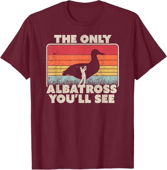 Golf Albatros Albatross Shirt Vintage T-Shirt - T-Shirt | Maroon