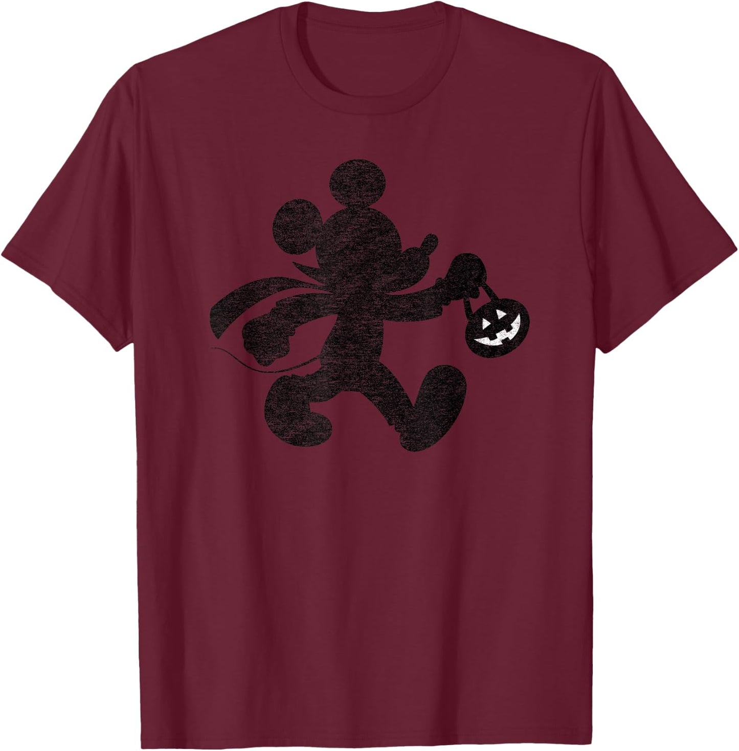 Disney - Mickey Mouse Halloween Trick or Treat T-Shirt - T-Shirt | Maroon