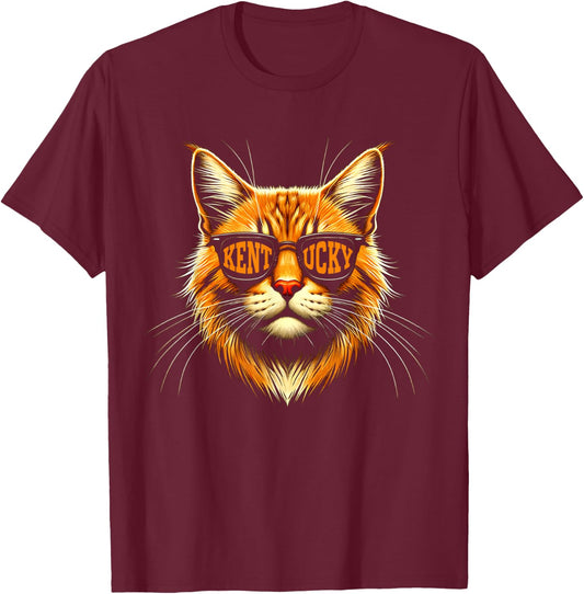 Retro Kentucky Name Pride Classic Cats Lover Animal Game Day T-Shirt - T-Shirt | Maroon