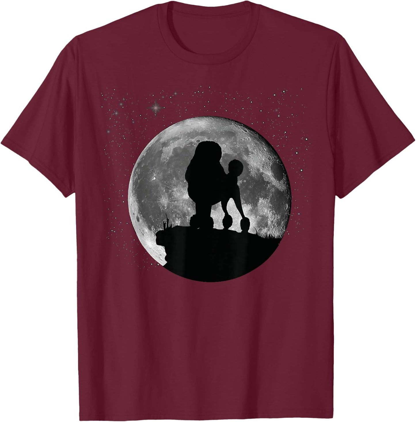 Poodle Standard Miniature & Toy Poodle Dog T-Shirt - T-Shirt | Maroon