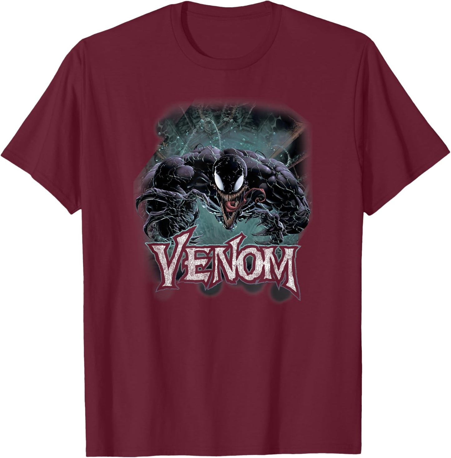 Marvel Venom from Down Under Face to Face T-Shirt - T-Shirt | Maroon