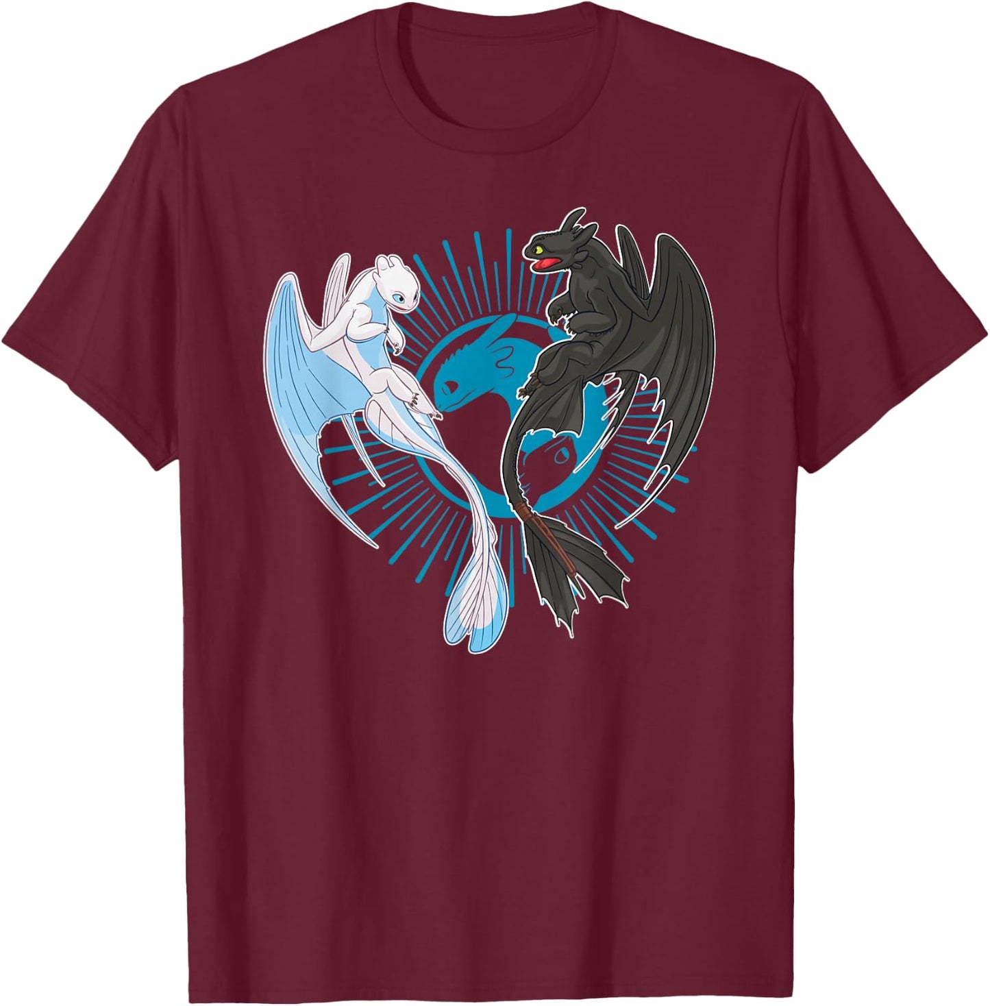How to Train Your Dragon 3 Dragon Family T-Shirt - T-Shirt | Maroon