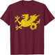 England Medieval Britain Ancient Dragon Wessex Wyvern Anglo T-Shirt - T-Shirt | Maroon