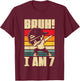 Bruh I Am 7 Year Old Dabbing Boy 7th Birthday Decorations T-Shirt - T-Shirt | Maroon