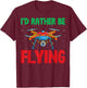 I'd Rather Be Flying - RC Quadcopter Drone Pilot Christmas T-Shirt - T-Shirt | Maroon