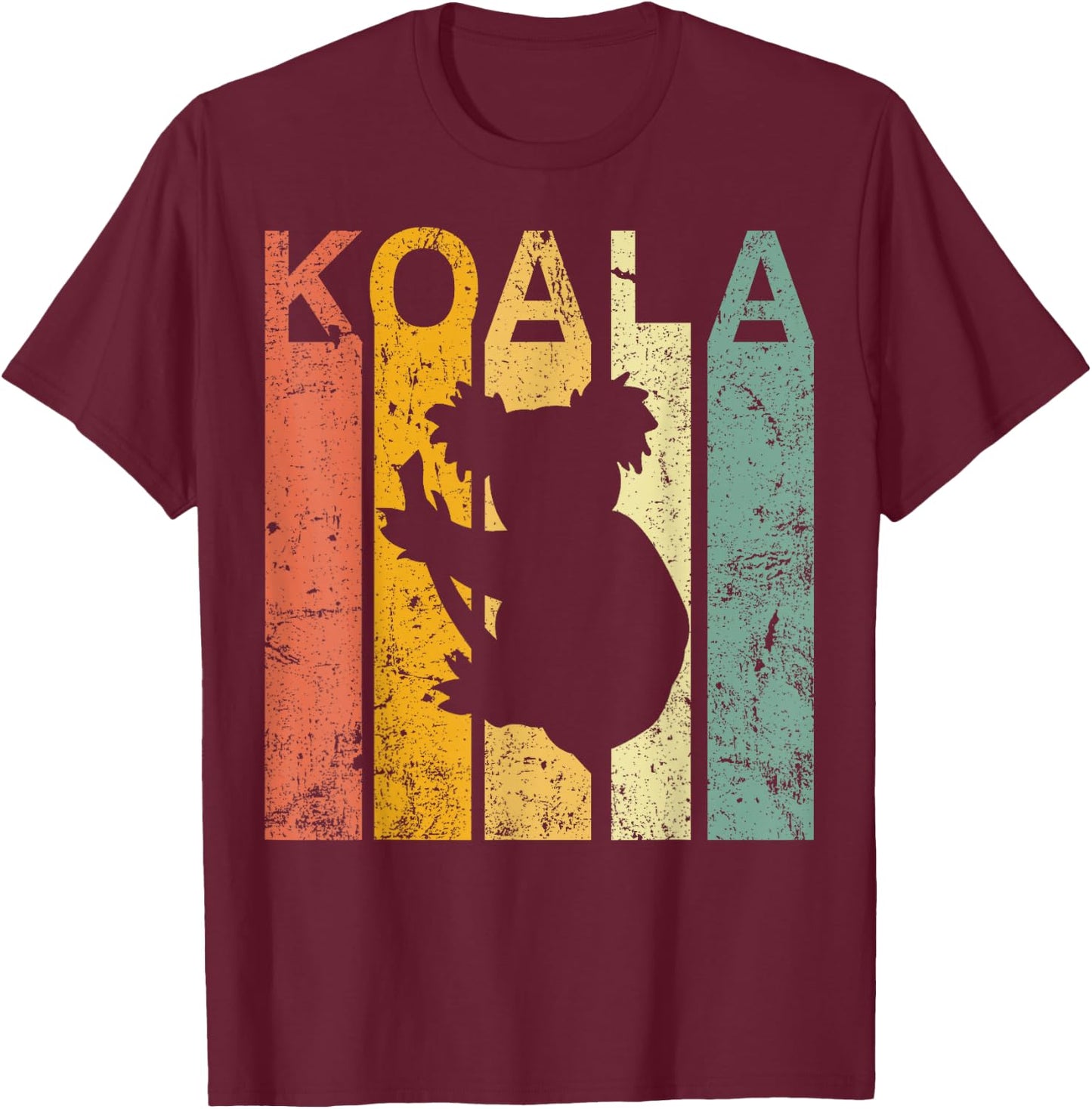 Retro Vintage Koala Cute Koala Bear T-Shirt - T-Shirt | Maroon