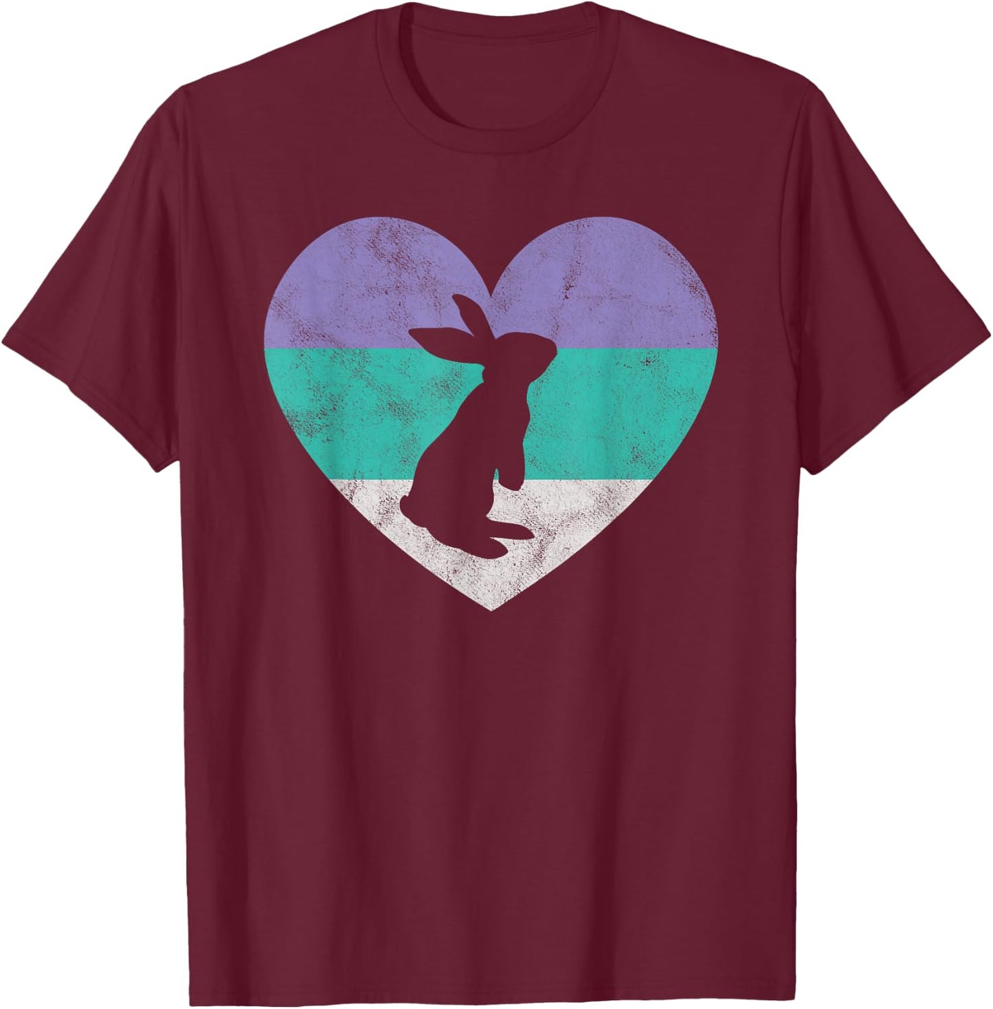 Rabbit Gift Shirt & Girls | Cute Easter Shirt T-Shirt - T-Shirt | Maroon
