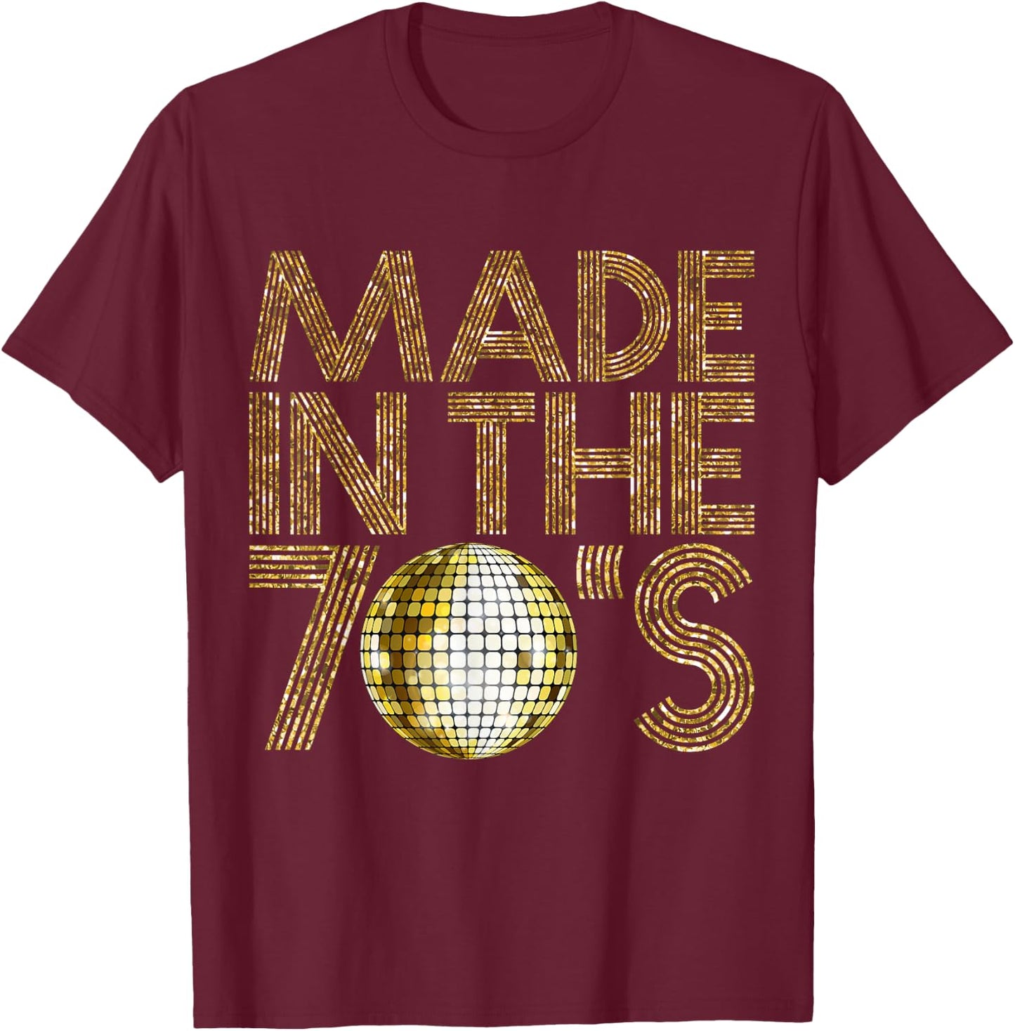 Made In The 70s Seventies 1979 Retro Disco 40 Years T-Shirt - T-Shirt | Maroon