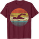 Swimmer Gifts Funny Retro Vintage Sunset Swim Coach Swimming T-Shirt - T-Shirt | Maroon