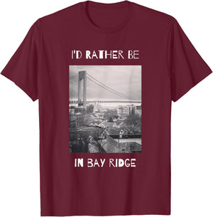 Bay Ridge Brooklyn T-Shirt - T-Shirt | Maroon