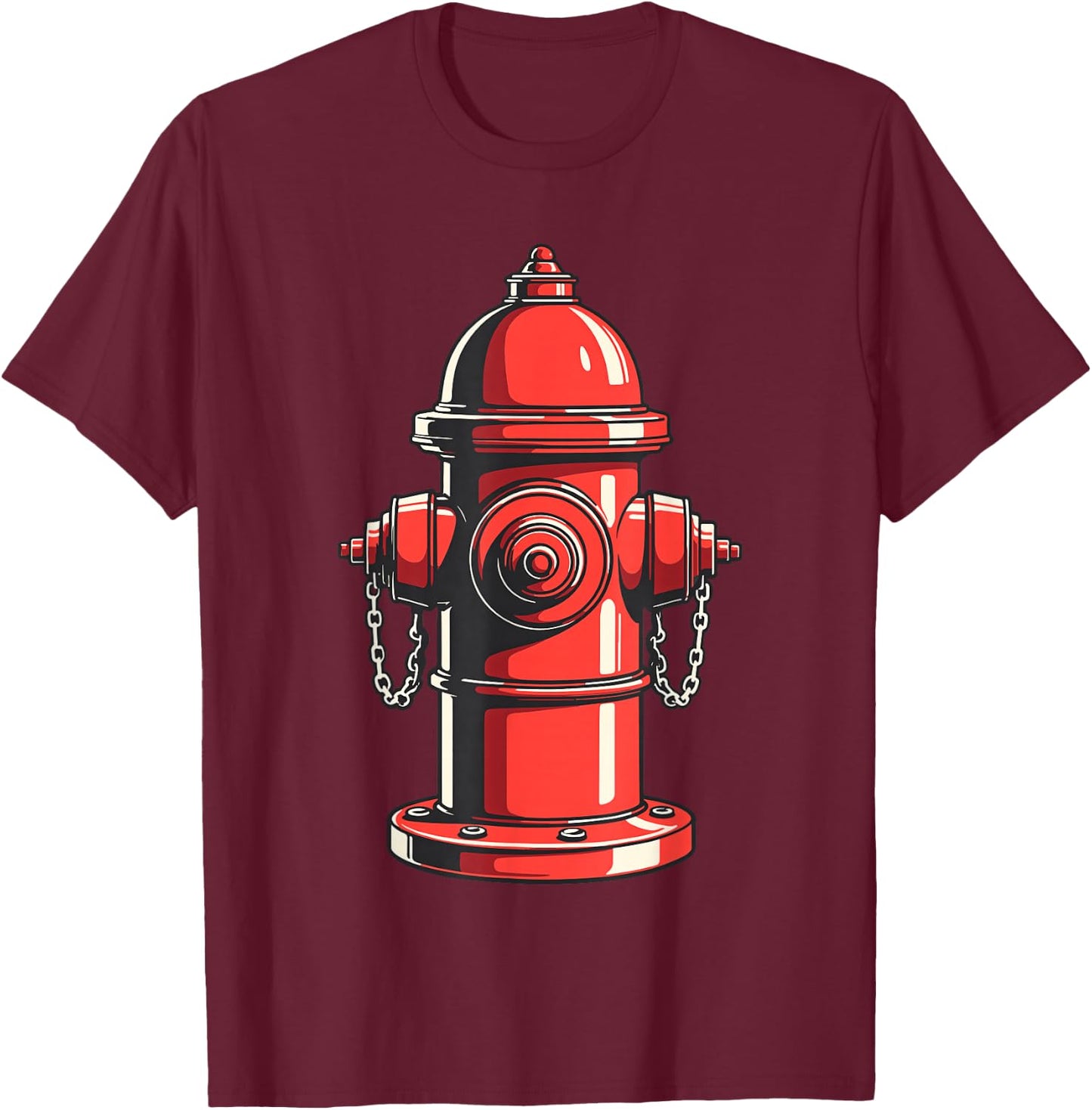 Fire Hydrant Shirt Kids Adult Men Women Fire Hydrant Costume T-Shirt - T-Shirt | Maroon