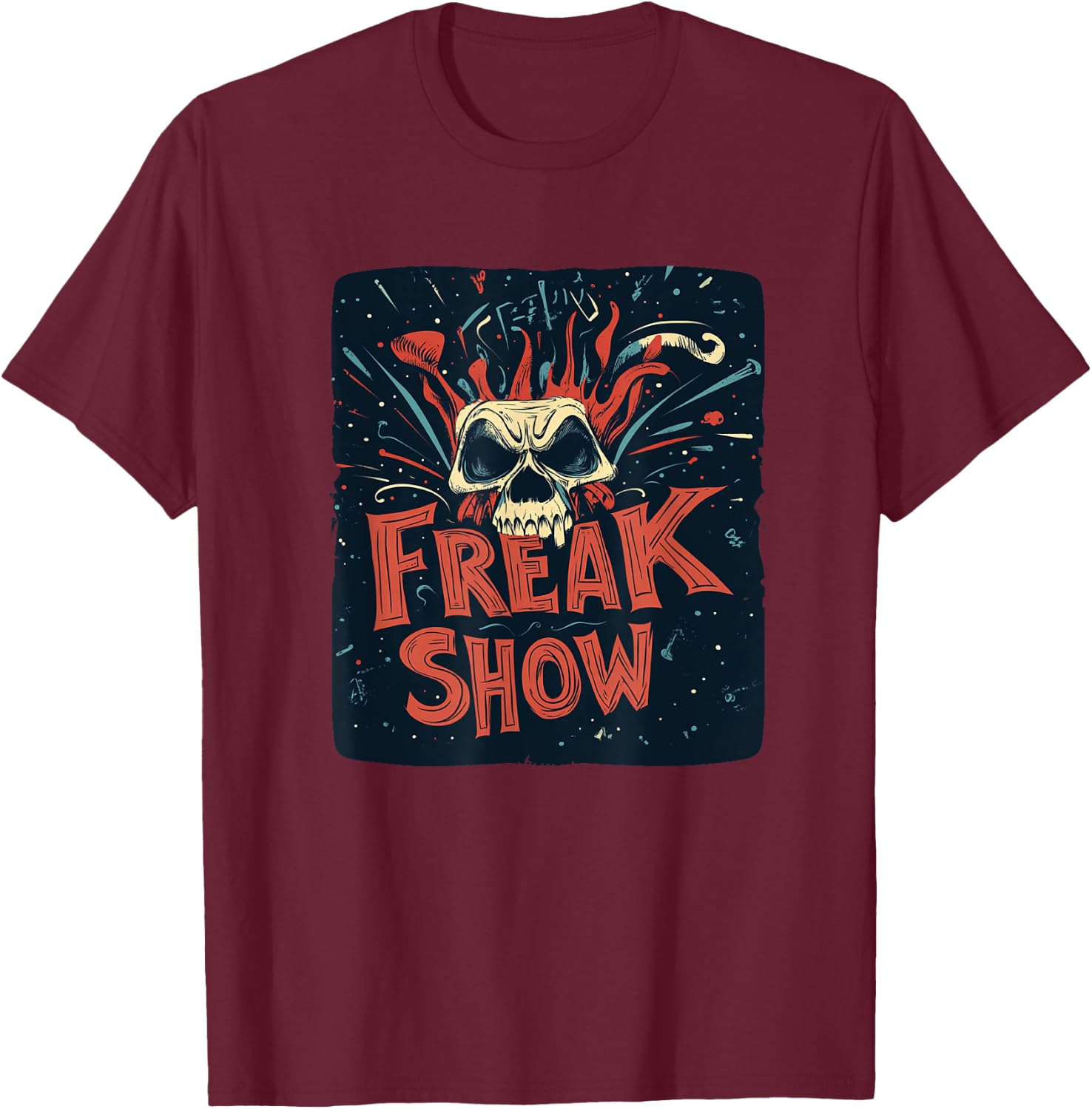 Embrace the Extraordinary in the Freak Show Costume T-Shirt - T-Shirt | Maroon