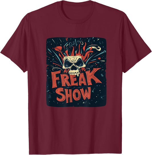 Embrace the Extraordinary in the Freak Show Costume T-Shirt - T-Shirt | Maroon