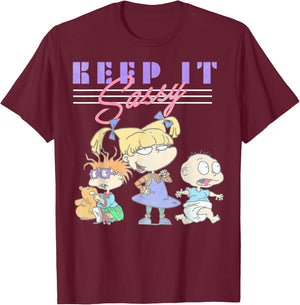 Nickelodeon Rugrats Angelica Keep It Sassy T-Shirt - T-Shirt | Maroon