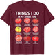 Retro Things I Do in My Spare Time Tomatoes Tomato Gardening T-Shirt - T-Shirt | Maroon