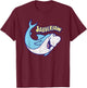 Hanna-Barbera Jabberjaw Retro Swim , -Adults, Kids, Blue, Short Sleeve, Small T-Shirt - T-Shirt | Maroon