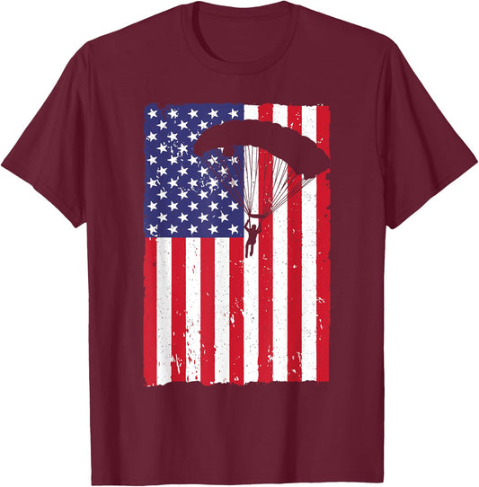 Best Skydiving Design Women Kids Skydiver Sky Diving T-Shirt - T-Shirt | Maroon