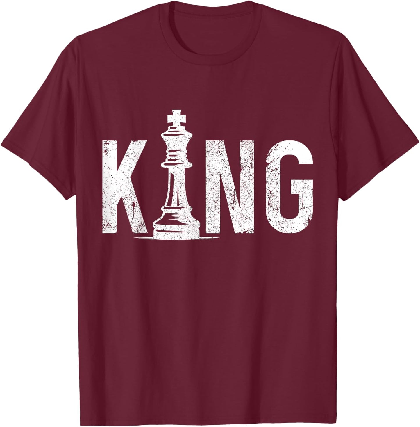 Chess Player King T-Shirt - T-Shirt | Maroon