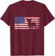 Chihuahua American Flag I Love My Chihuahua T-Shirt - T-Shirt | Maroon