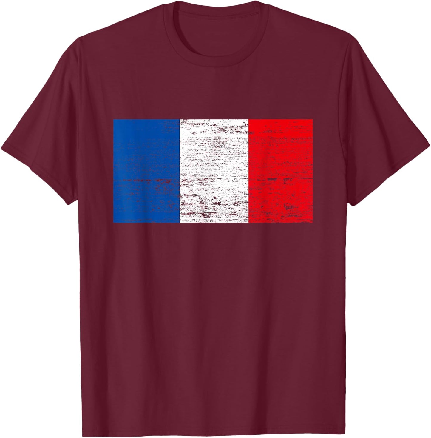 French Flag France Flag Viva La France T-Shirt - T-Shirt | Maroon