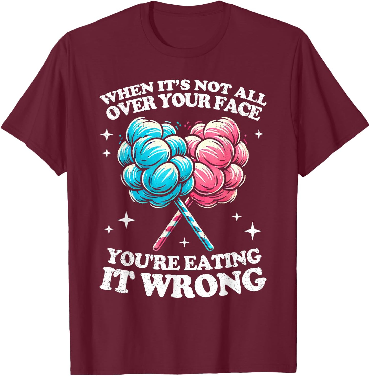 Cotton candy T-Shirt - T-Shirt | Maroon