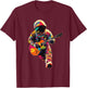 Astronaut playing guitar. Astronaut guitarist. Funny. T-Shirt - T-Shirt | Maroon