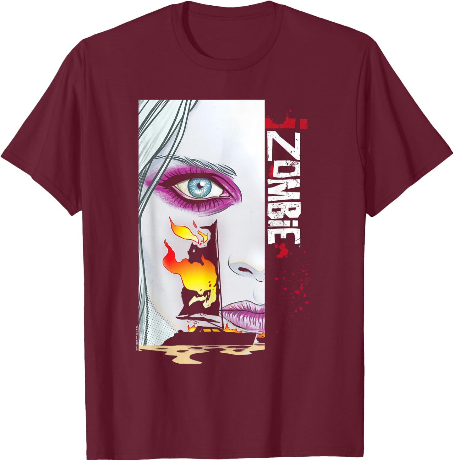 iZombie Liv Comic Cover T-Shirt - T-Shirt | Maroon