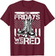 Red Friday On Friday We Wear Red American Flag Support T-Shirt - T-Shirt | Maroon