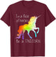 In A Field Of Horses Be A Unicorn Inspirational Shirt T-Shirt - T-Shirt | Maroon