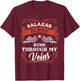 SALAZAR blood runs through my veins shirt 1k2s T-Shirt - T-Shirt | Maroon