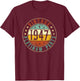 1947 Birthday Vintage Platinum Parts, Born In 1947 T-Shirt - T-Shirt | Maroon